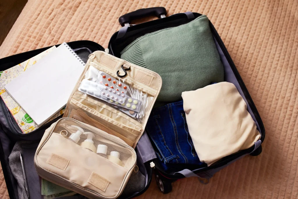 an open suitcase with a travel set of cosmetics an 2026 01 09 10 26 49 utc