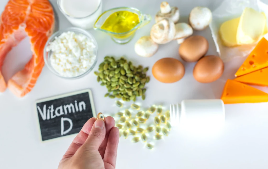 products containing vitamin d selective focus 2026 01 18 19 51 16 utc